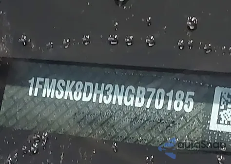 2022 Ford Explorer Xlt из США, поврежденный, VIN 1FMSK8DH3NGB70185